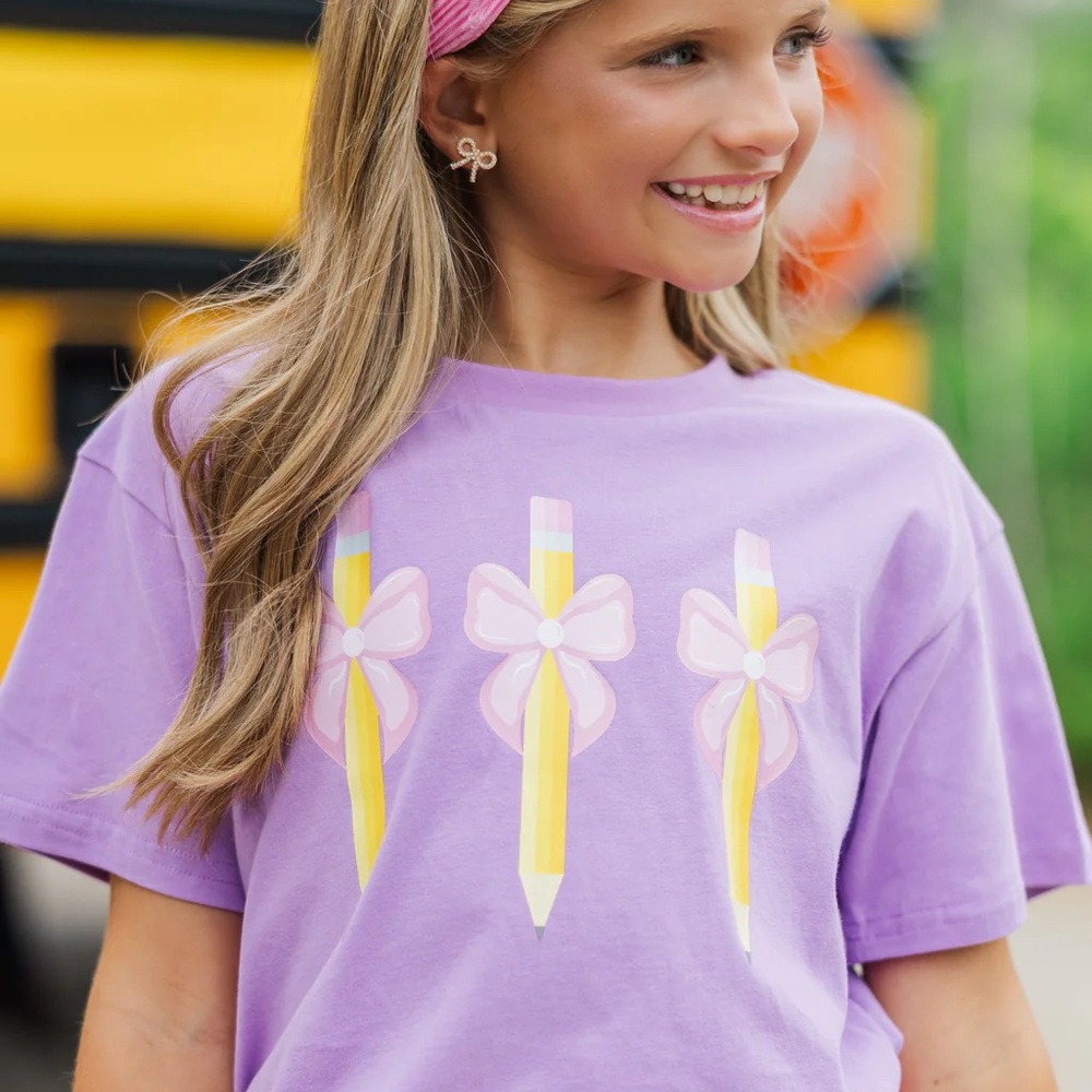 Shop the Mint Girls: Back To It Lavender Purple Graphic Tee